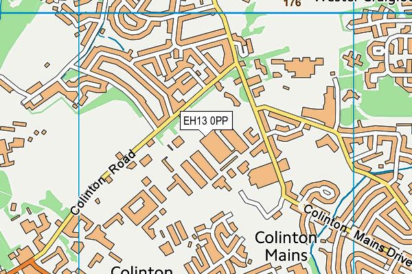 EH13 0PP map - OS VectorMap District (Ordnance Survey)