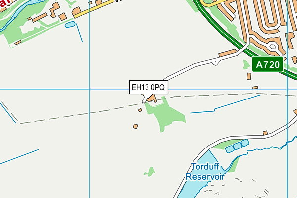 EH13 0PQ map - OS VectorMap District (Ordnance Survey)