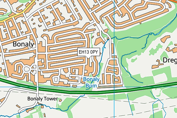 EH13 0PY map - OS VectorMap District (Ordnance Survey)