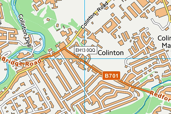 EH13 0QQ map - OS VectorMap District (Ordnance Survey)