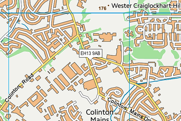 EH13 9AB map - OS VectorMap District (Ordnance Survey)