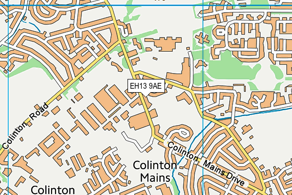EH13 9AE map - OS VectorMap District (Ordnance Survey)
