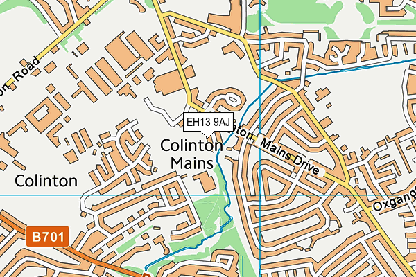 EH13 9AJ map - OS VectorMap District (Ordnance Survey)