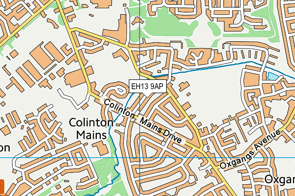 EH13 9AP map - OS VectorMap District (Ordnance Survey)