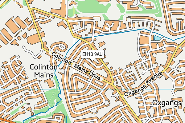 EH13 9AU map - OS VectorMap District (Ordnance Survey)