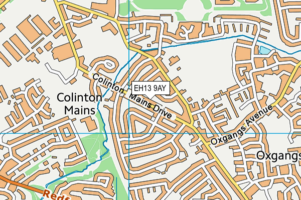 EH13 9AY map - OS VectorMap District (Ordnance Survey)