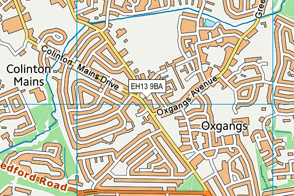 EH13 9BA map - OS VectorMap District (Ordnance Survey)