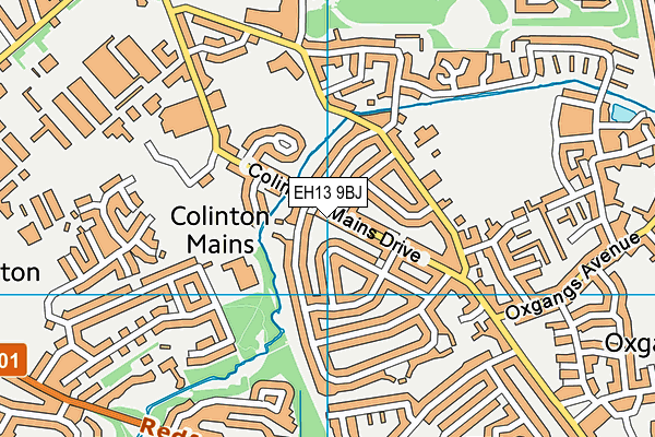 EH13 9BJ map - OS VectorMap District (Ordnance Survey)