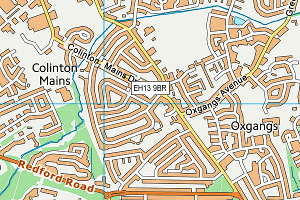 EH13 9BR map - OS VectorMap District (Ordnance Survey)