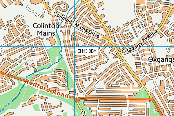 EH13 9BY map - OS VectorMap District (Ordnance Survey)