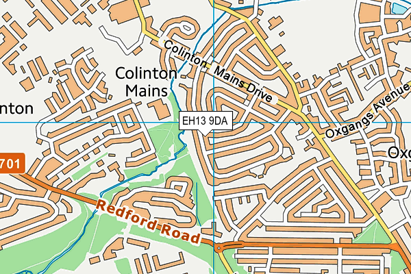 EH13 9DA map - OS VectorMap District (Ordnance Survey)