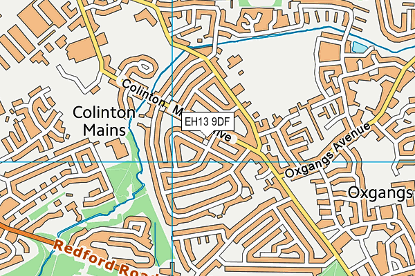 EH13 9DF map - OS VectorMap District (Ordnance Survey)