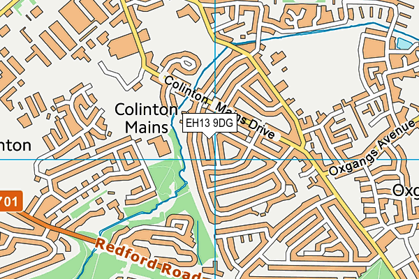 EH13 9DG map - OS VectorMap District (Ordnance Survey)