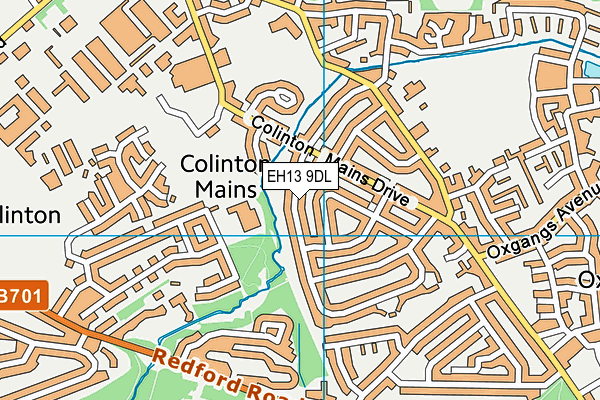EH13 9DL map - OS VectorMap District (Ordnance Survey)