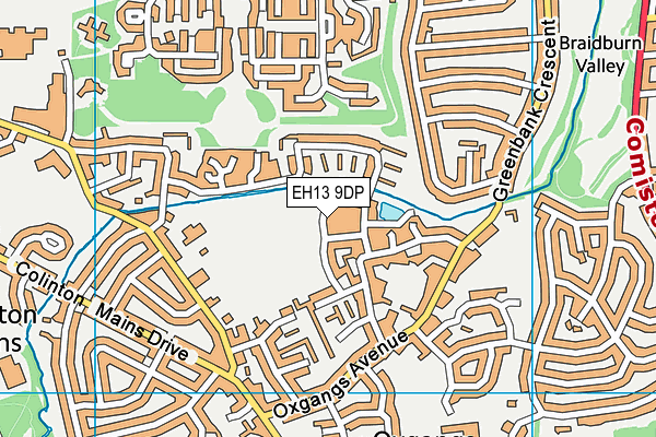 EH13 9DP map - OS VectorMap District (Ordnance Survey)