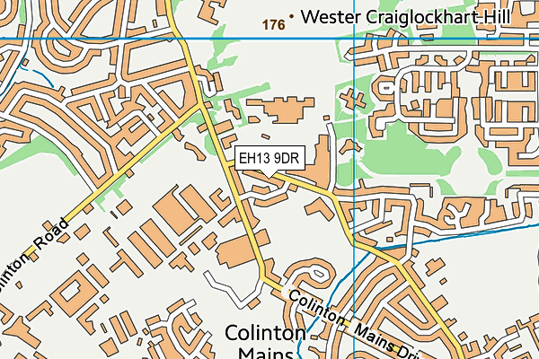 EH13 9DR map - OS VectorMap District (Ordnance Survey)