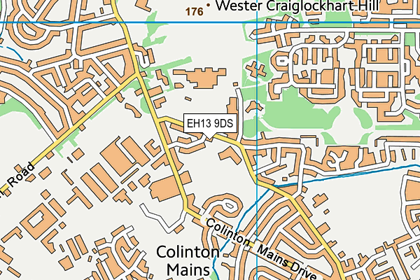 EH13 9DS map - OS VectorMap District (Ordnance Survey)
