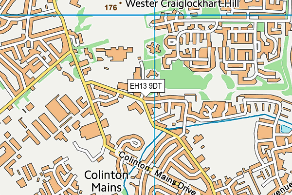 EH13 9DT map - OS VectorMap District (Ordnance Survey)