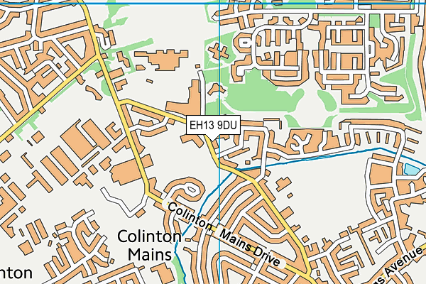 EH13 9DU map - OS VectorMap District (Ordnance Survey)