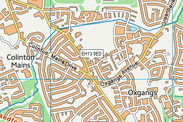 EH13 9ED map - OS VectorMap District (Ordnance Survey)
