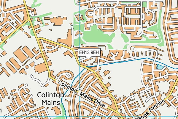 EH13 9EH map - OS VectorMap District (Ordnance Survey)