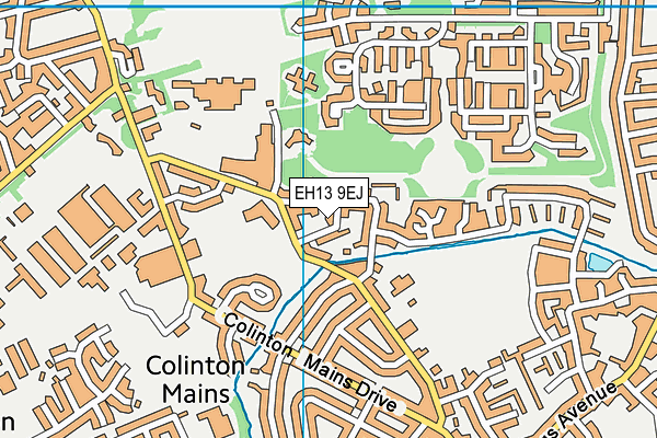 EH13 9EJ map - OS VectorMap District (Ordnance Survey)