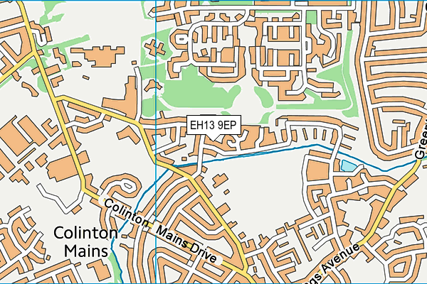 EH13 9EP map - OS VectorMap District (Ordnance Survey)