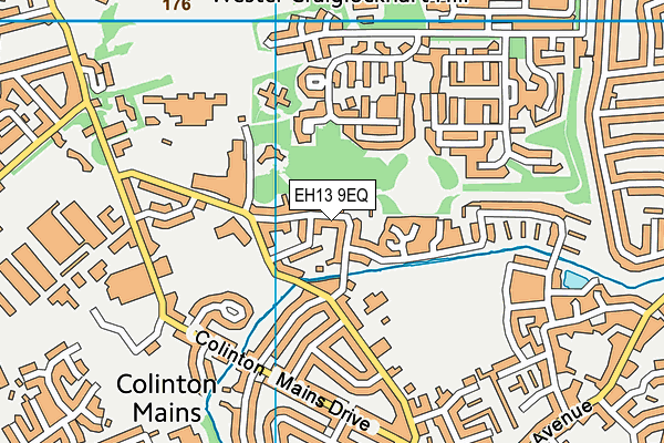 EH13 9EQ map - OS VectorMap District (Ordnance Survey)