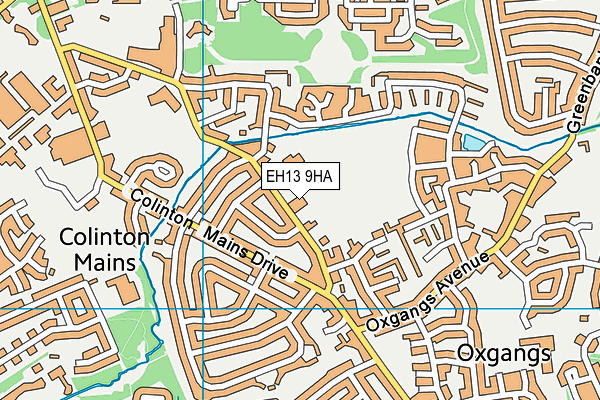 EH13 9HA map - OS VectorMap District (Ordnance Survey)