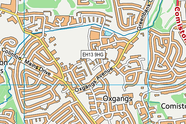 EH13 9HG map - OS VectorMap District (Ordnance Survey)