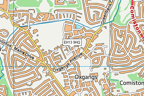 EH13 9HQ map - OS VectorMap District (Ordnance Survey)