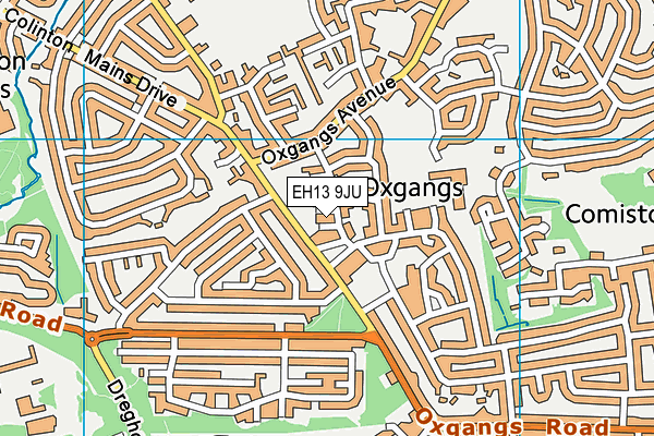 EH13 9JU map - OS VectorMap District (Ordnance Survey)