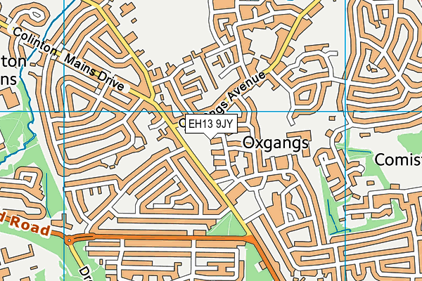 EH13 9JY map - OS VectorMap District (Ordnance Survey)