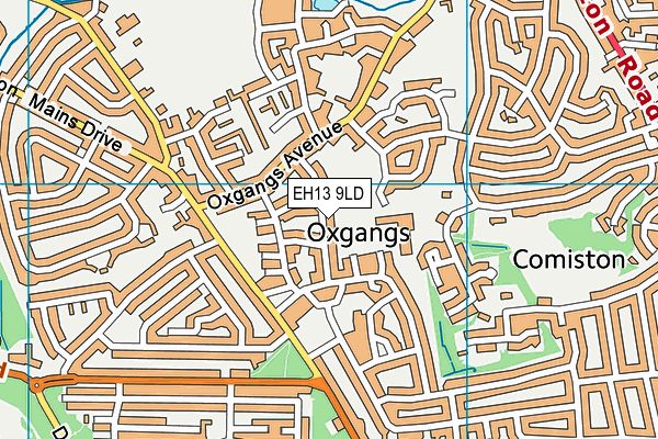 EH13 9LD map - OS VectorMap District (Ordnance Survey)