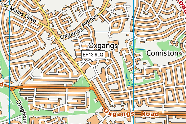 EH13 9LQ map - OS VectorMap District (Ordnance Survey)