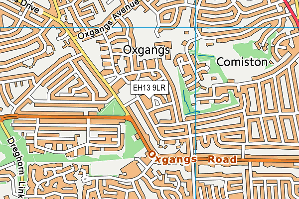 EH13 9LR map - OS VectorMap District (Ordnance Survey)