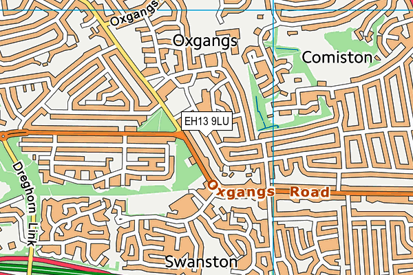 EH13 9LU map - OS VectorMap District (Ordnance Survey)