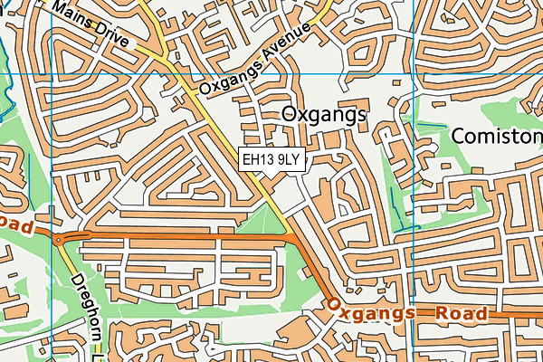 EH13 9LY map - OS VectorMap District (Ordnance Survey)