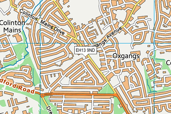 EH13 9ND map - OS VectorMap District (Ordnance Survey)