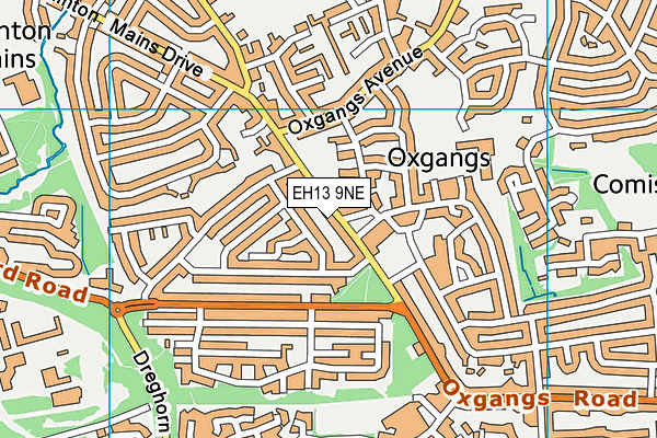 EH13 9NE map - OS VectorMap District (Ordnance Survey)