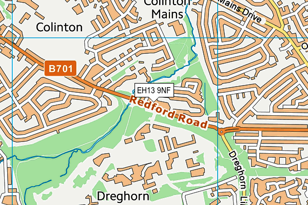 EH13 9NF map - OS VectorMap District (Ordnance Survey)