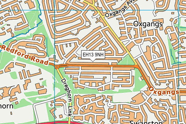EH13 9NH map - OS VectorMap District (Ordnance Survey)