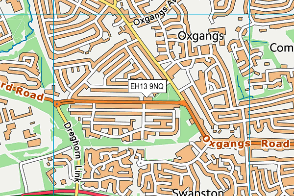 EH13 9NQ map - OS VectorMap District (Ordnance Survey)