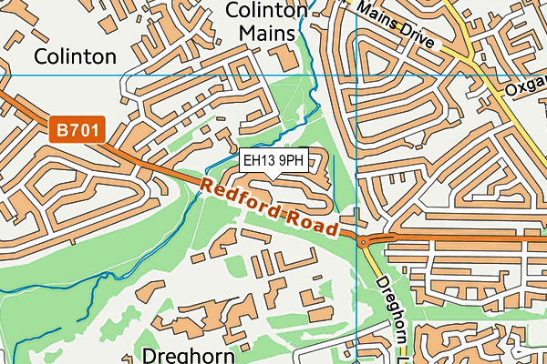 EH13 9PH map - OS VectorMap District (Ordnance Survey)