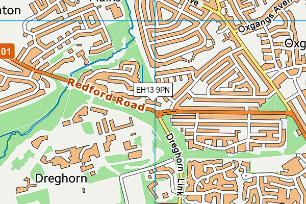 EH13 9PN map - OS VectorMap District (Ordnance Survey)