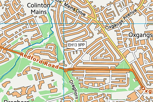 EH13 9PP map - OS VectorMap District (Ordnance Survey)