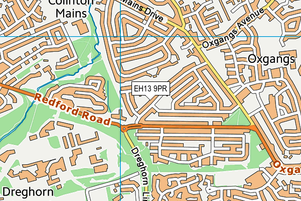 EH13 9PR map - OS VectorMap District (Ordnance Survey)