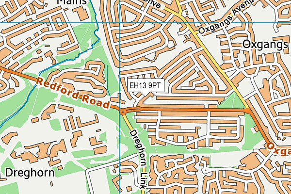 EH13 9PT map - OS VectorMap District (Ordnance Survey)