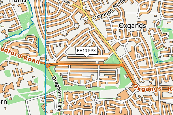 EH13 9PX map - OS VectorMap District (Ordnance Survey)