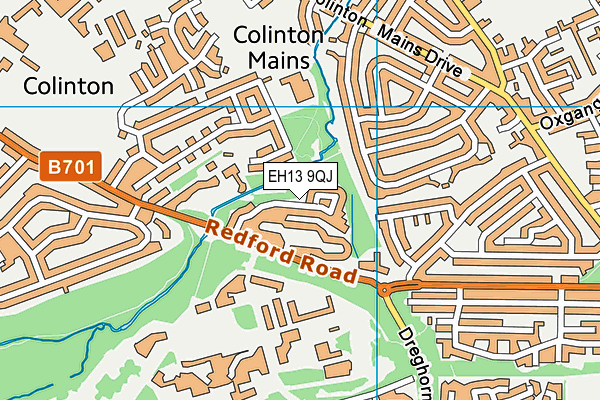 EH13 9QJ map - OS VectorMap District (Ordnance Survey)